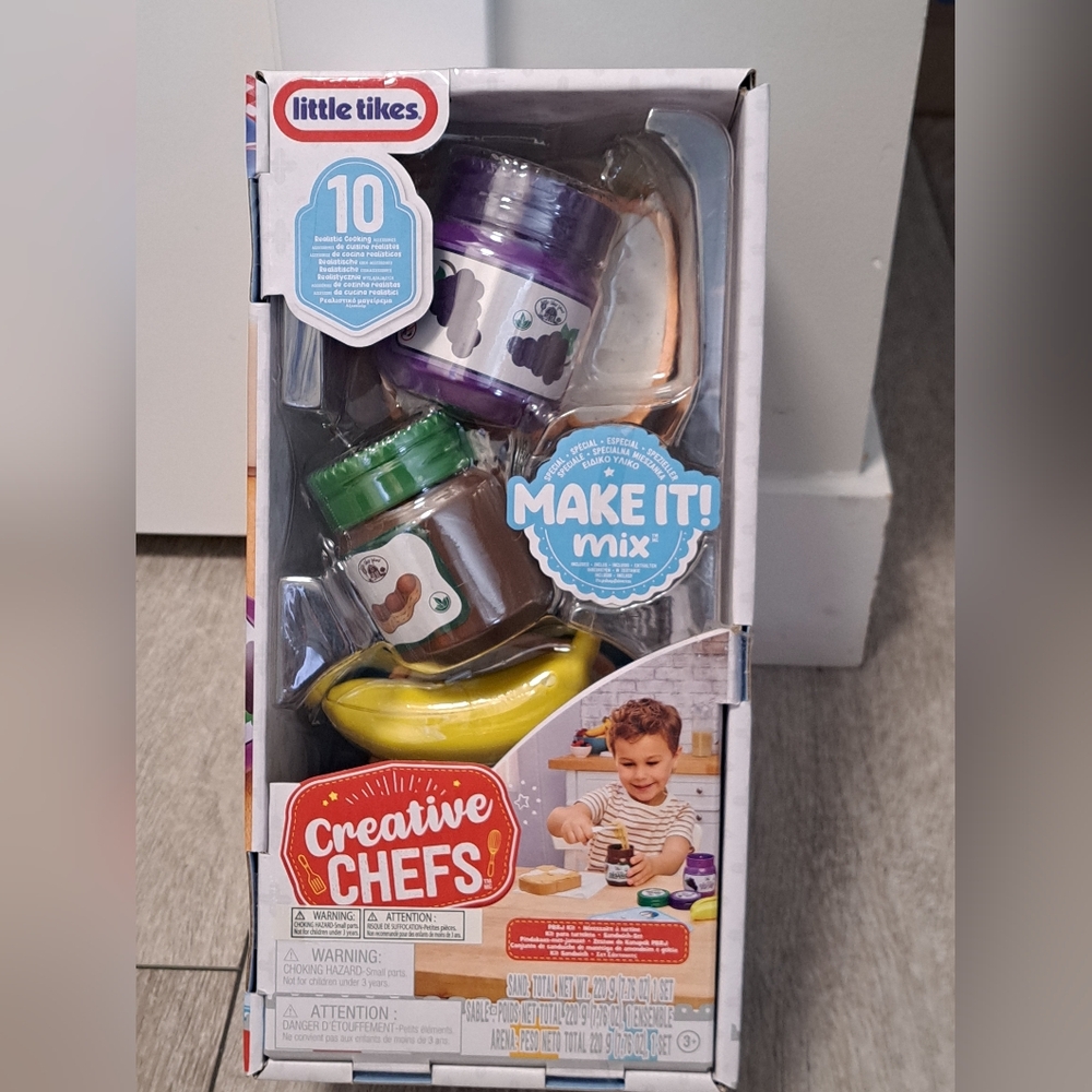 Brand New Little Tikes Creative Chefs; PB & J Kit